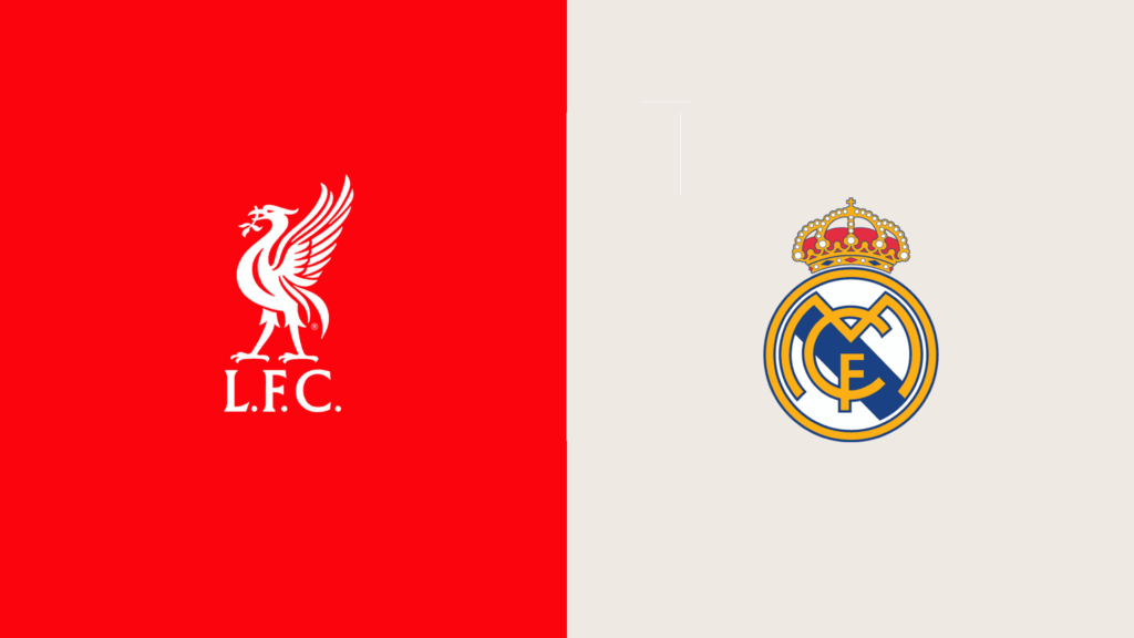 Team Logos of Liverpool vs Real Madrid