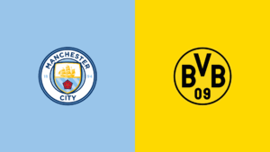 Team Logos of Manchester City vs Borussia Dortmund
