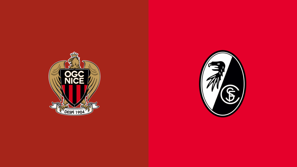 Team Logos of Nice vs Freiburg