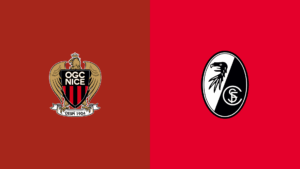 Team Logos of Nice vs Freiburg