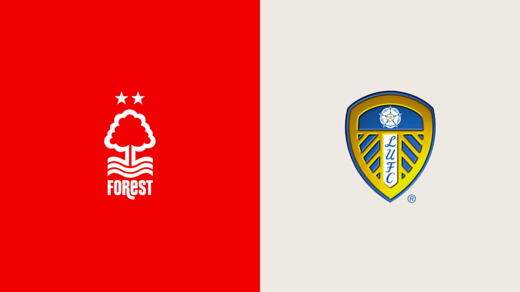 Team Logos of Nottingham Forest vs Leeds United