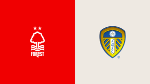 Team Logos of Nottingham Forest vs Leeds United