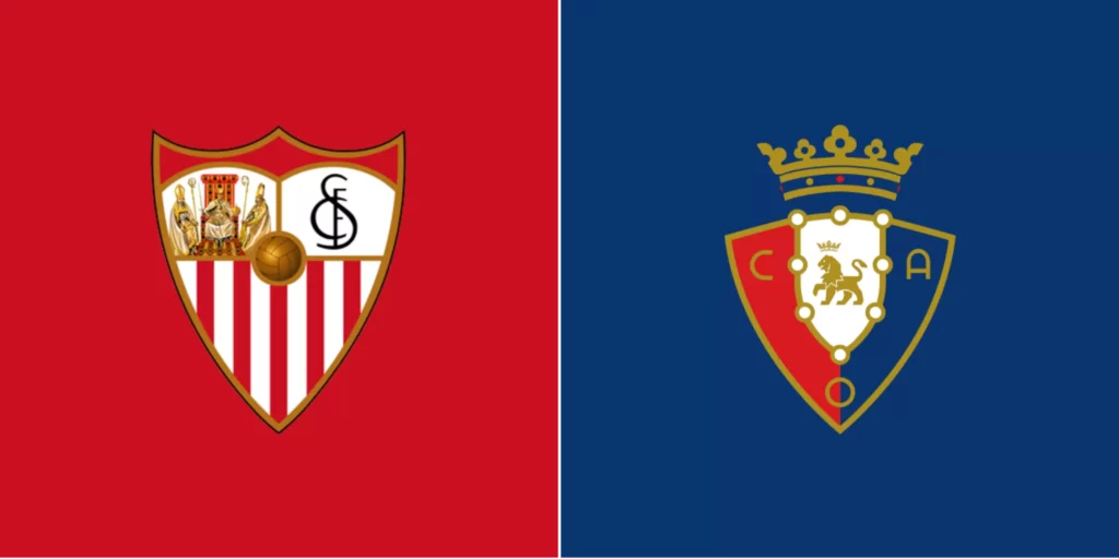 Team Logos of Sevilla vs Osasuna