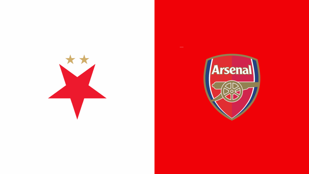 Team Logos of Slavia Prague vs Arsenal