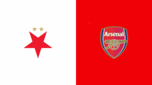 Team Logos of Slavia Prague vs Arsenal