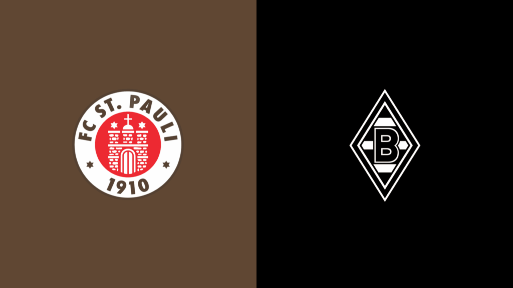 Team Logos of St. Pauli vs Borussia M’gladbach