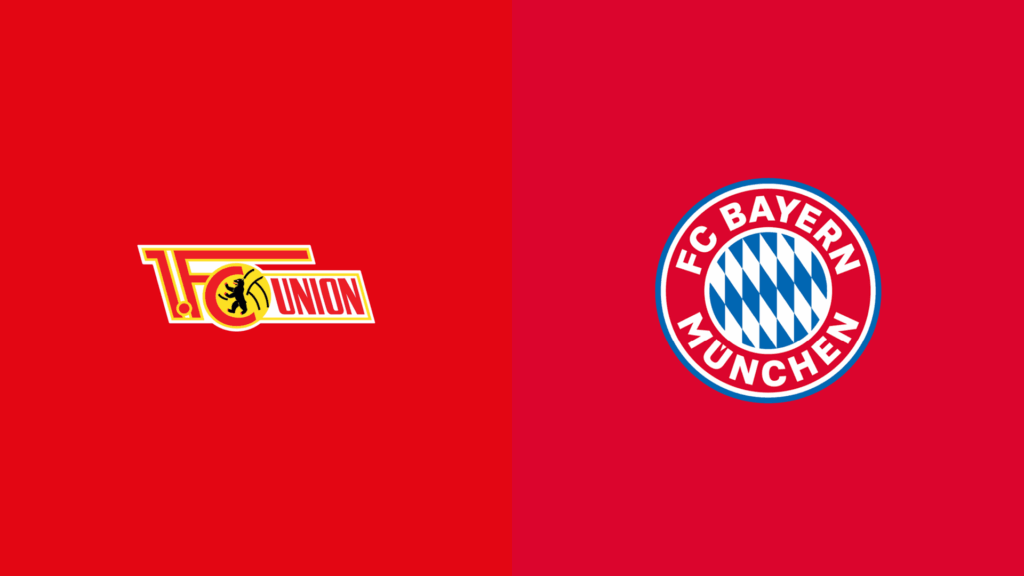 Team Logos of Union Berlin vs Bayern Munich