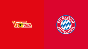 Team Logos of Union Berlin vs Bayern Munich