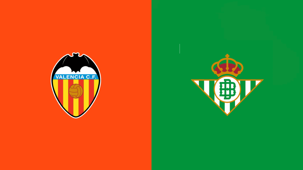 Team Logos of Valencia vs Real Betis