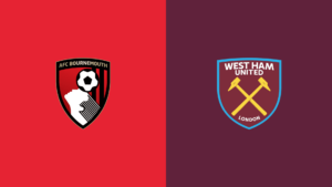 Team Logos of AFC Bournemouth vs West Ham United