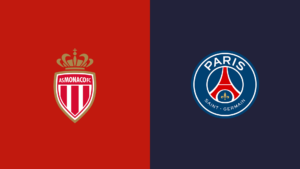 Team Logos of AS Monaco vs PSG