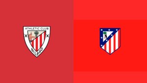 Team Logos of Athletic Bilbao vs Atletico Madrid