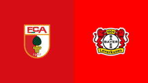 Team Logos of Augsburg vs Bayer Leverkusen
