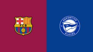 Team Logos of Barcelona vs Alaves