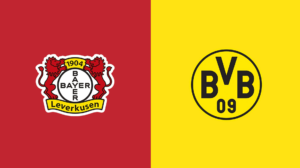 Team Logos of Bayer Leverkusen vs Borussia Dortmund