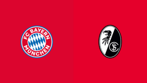 Team Logos of Bayern Munich vs Freiburg