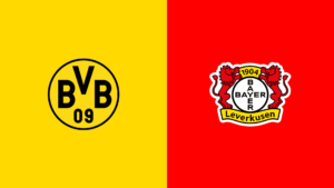 Team Logos of Borussia Dortmund vs Bayer Leverkusen
