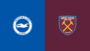 Team Logos of Brighton & Hove Albion vs West Ham United