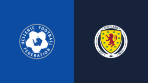 Team Logos of Greece vs Scotland