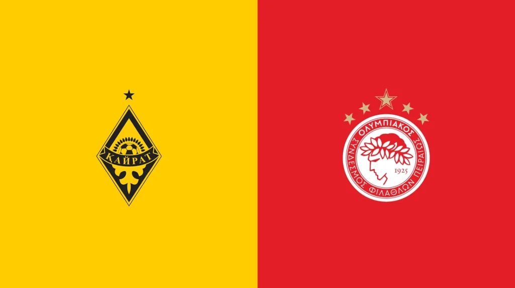Team Logos of Kairat Almaty vs Olympiacos Piraeus