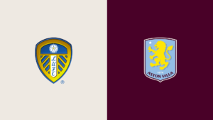 Team Logos of Leeds United vs Aston Villa