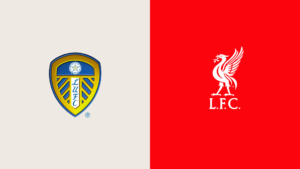 Team Logos of Leeds United vs Liverpool