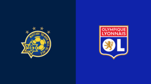 Team Logos of Maccabi Tel Aviv vs Olympique Lyonnais