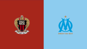 Team Logos of Nice vs Olympique Marseille