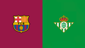 Team Logos of Real Betis vs Barcelona