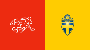 Team Logos of Switzerland vs Sweden