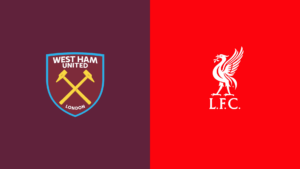 Team Logos of West Ham United vs Liverpool