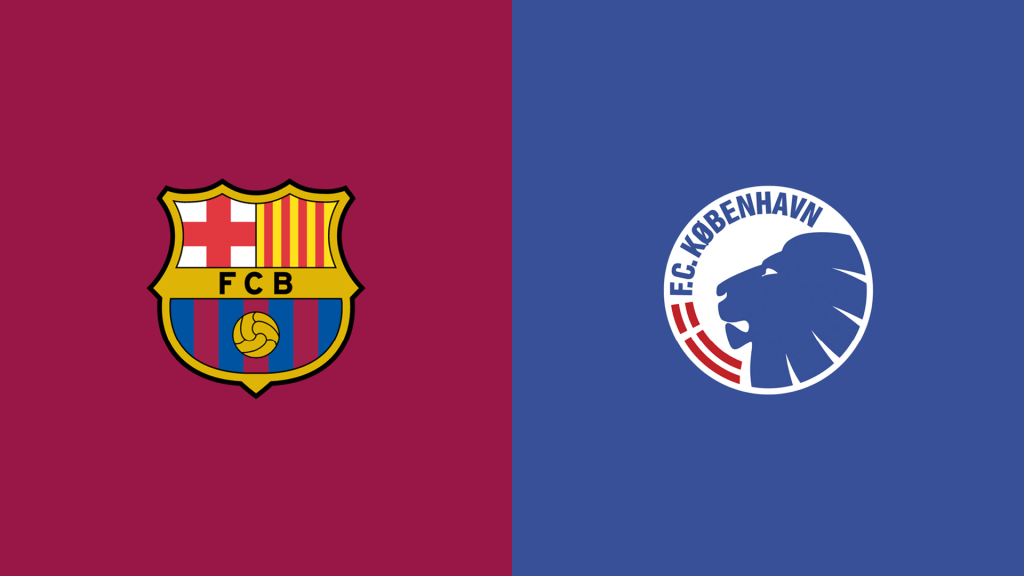 Team Logos of Barcelona vs FC Copenhagen