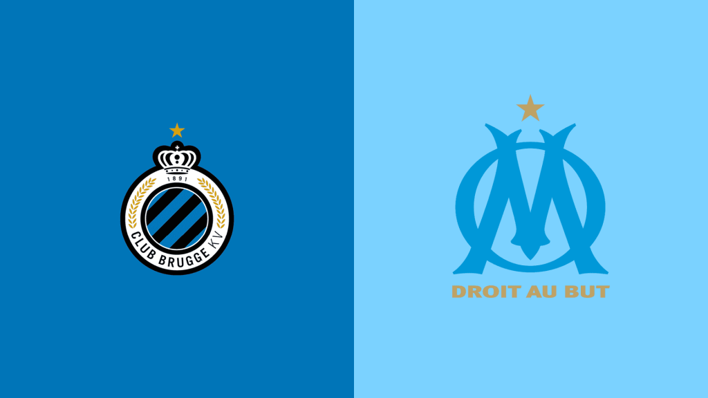 Team Logos of Club Brugge KV vs Olympique Marseille