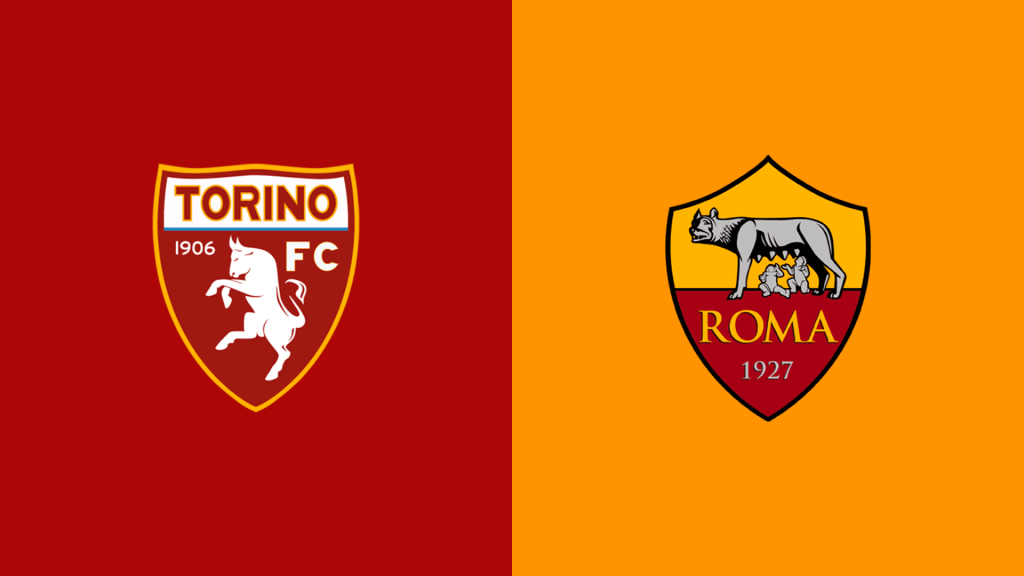Team Logos of Torino vs AS Roma 2025