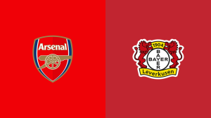 Team Logos of Arsenal vs Bayer Leverkusen