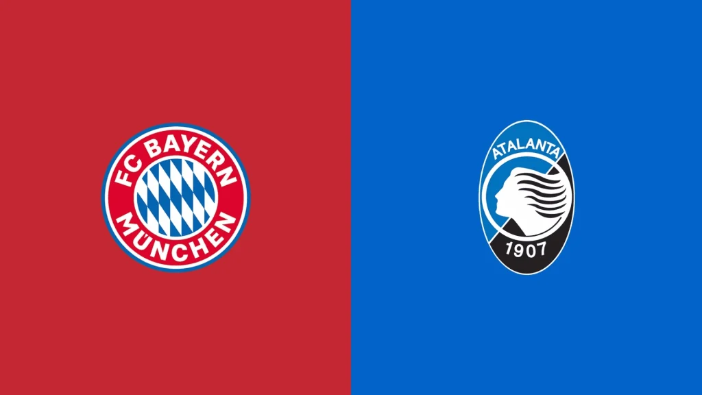 Team Logos of Bayern Munich vs Atalanta