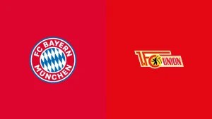 Team Logos of Bayern Munich vs Union Berlin