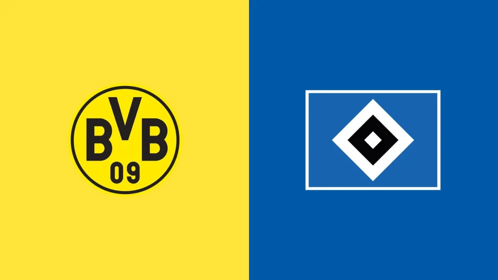 Team Logos of Borussia Dortmund vs Hamburger SV