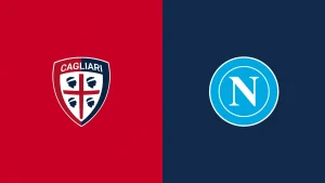 Team Logos of Cagliari vs Napoli