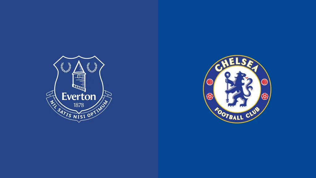 Team Logos of Everton vs Chelsea