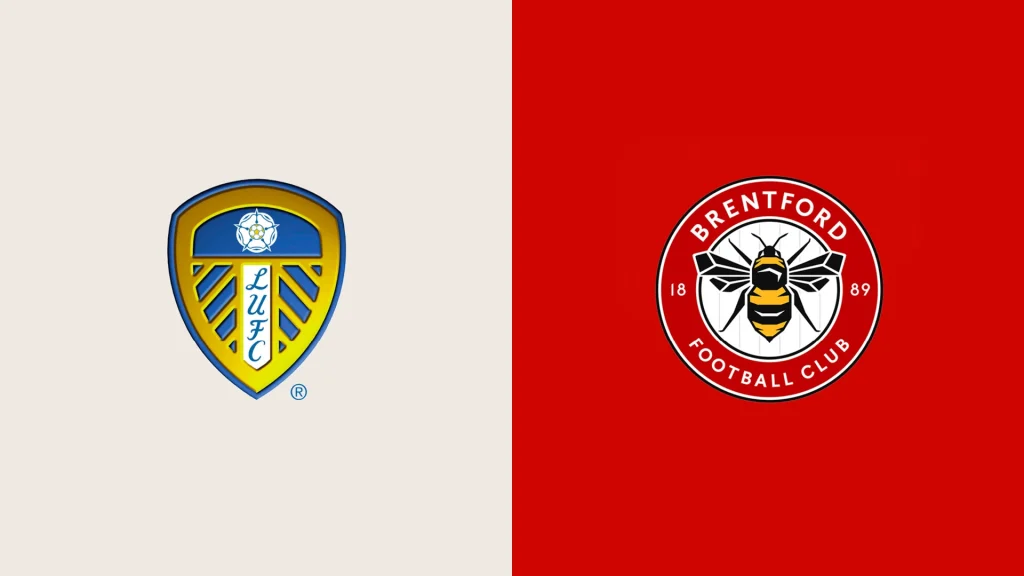 Team Logos of Leeds United vs Brentford