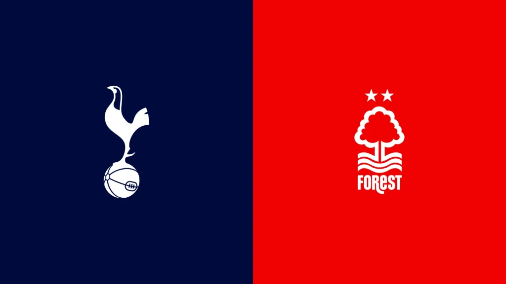 Team Logos of Tottenham Hotspur vs Nottingham Forest