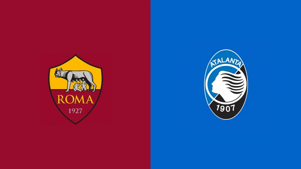 Team Logos of AS Roma vs Atalanta