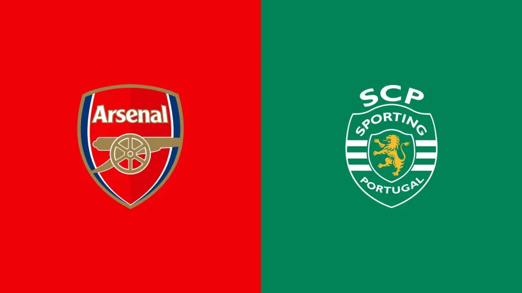 Team Logos of Arsenal vs Sporting CP