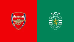 Team Logos of Arsenal vs Sporting CP
