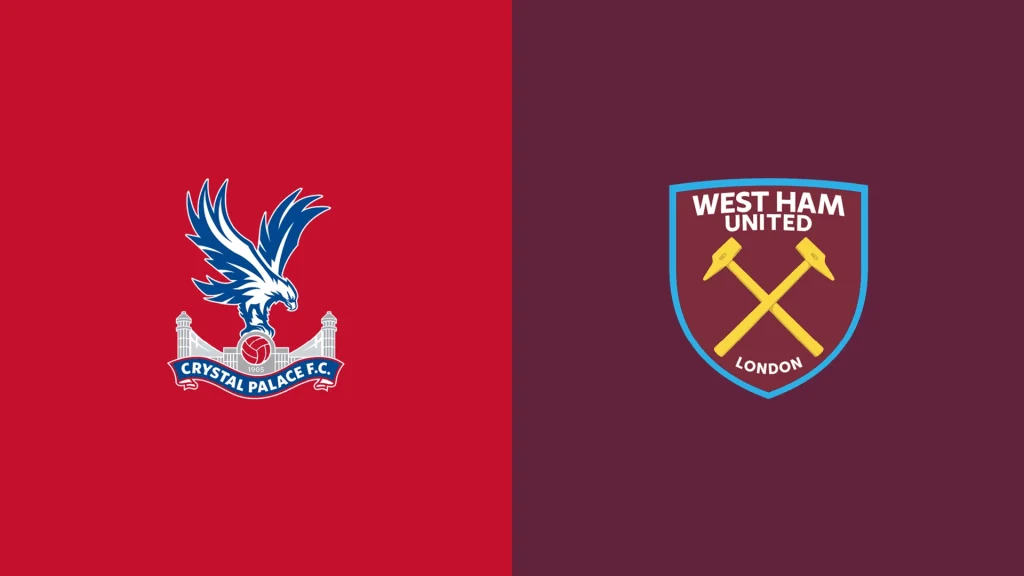 Team Logos of Crystal Palace vs West Ham United