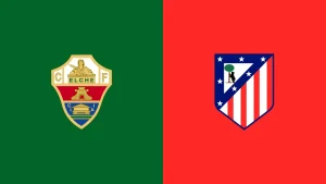 Team Logos of Elche vs Atletico Madrid