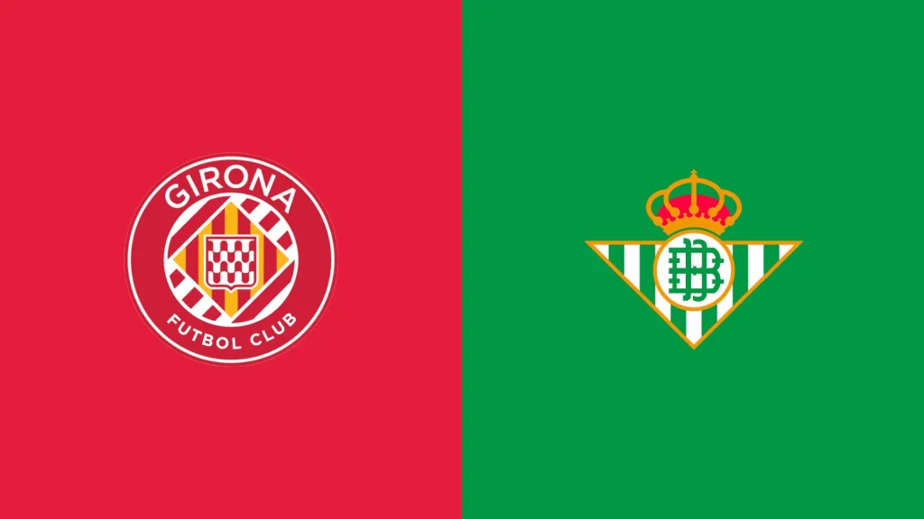 Team Logos of Girona vs Real Betis