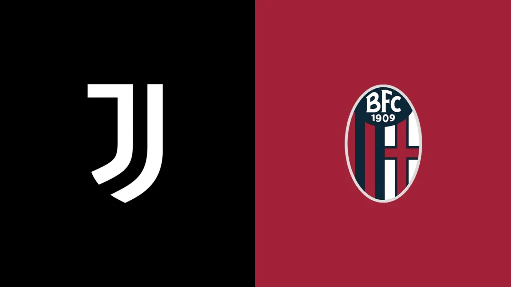 Team Logos of Juventus vs Bologna