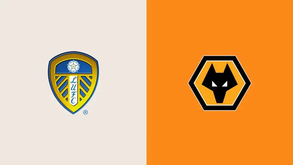 Team Logos of Leeds United vs Wolves